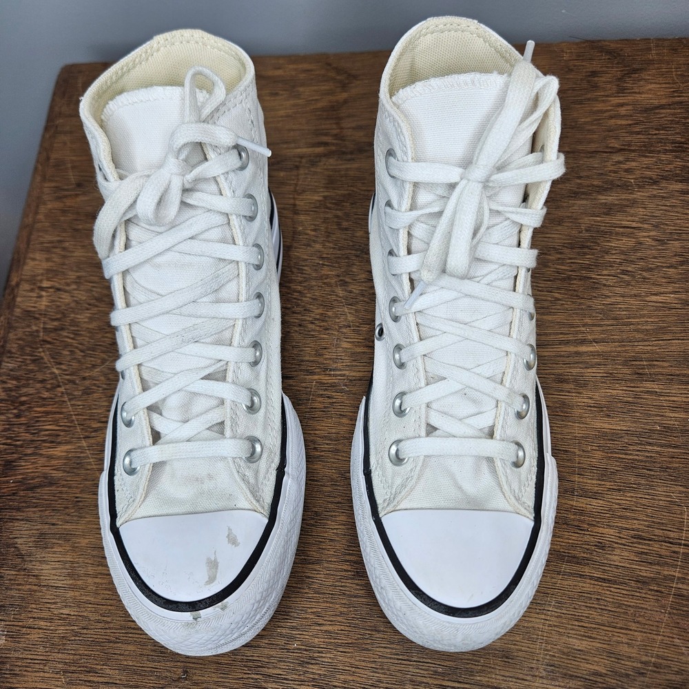 Converse Chuck Taylor All Star Lift Hi White Platform Sneaker 560846F Womens 5.5 - Picture 2 of 8